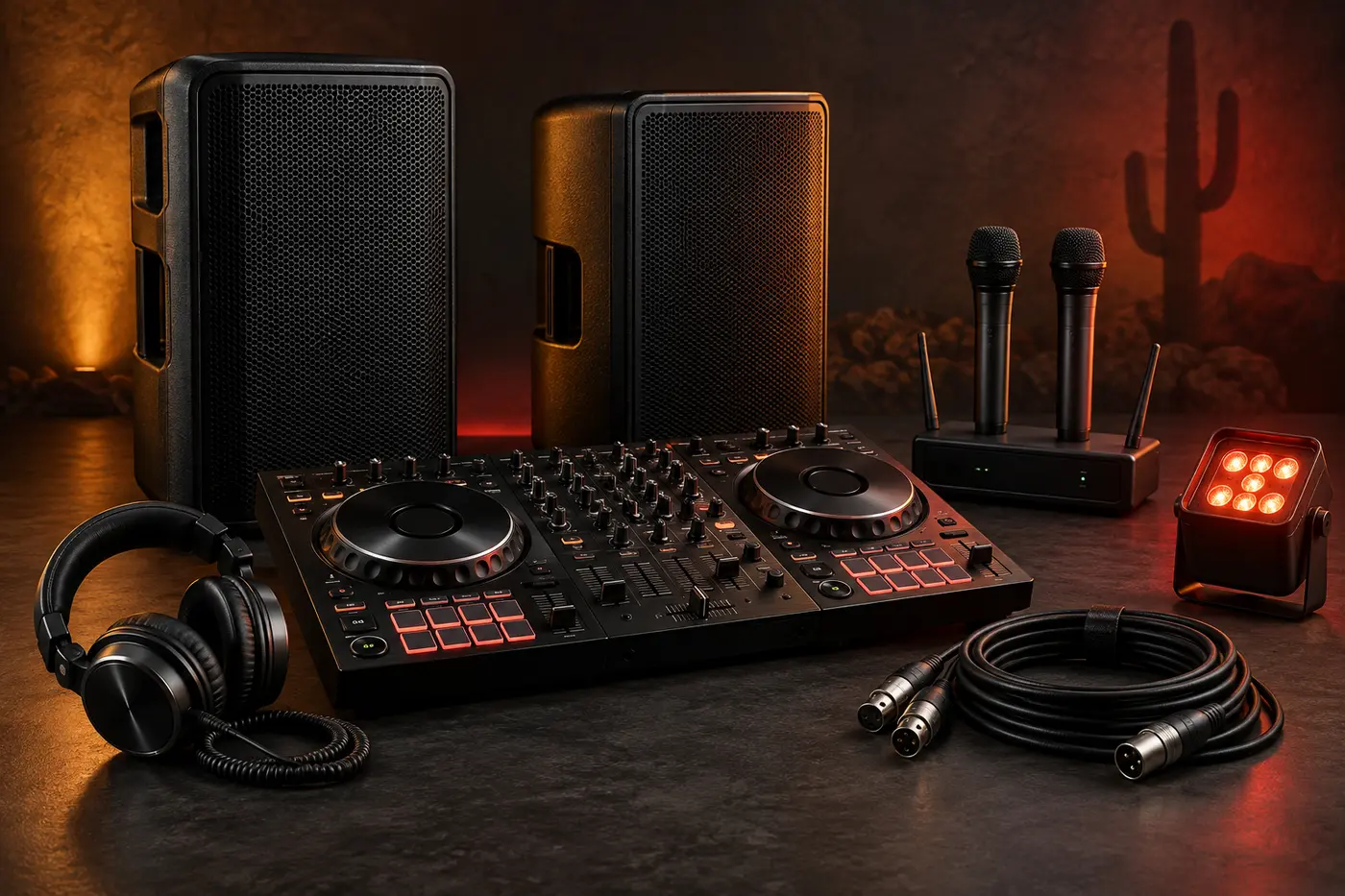 DJ equipment ready for an event